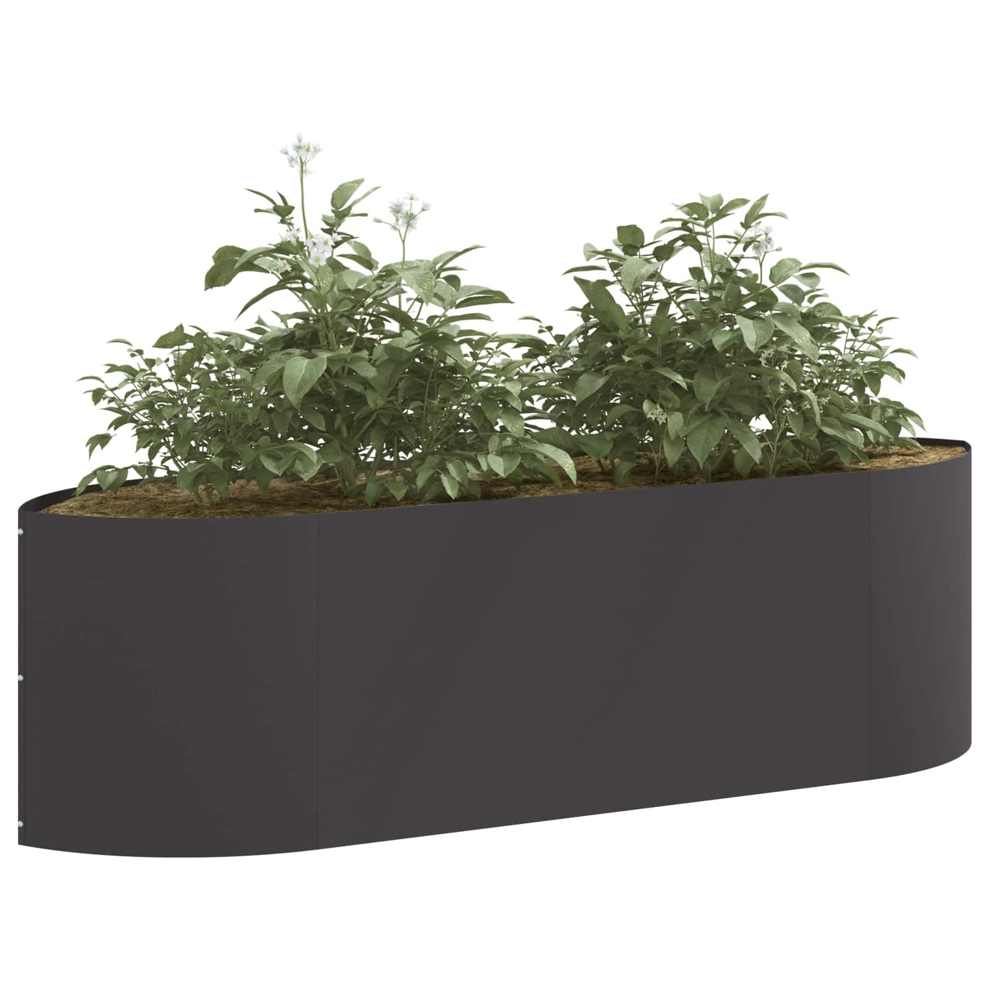 vidaXL Raised Garden Bed Black 140 x 40x 40 cm Steel 3