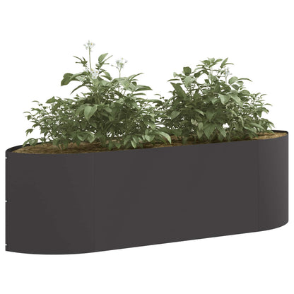 vidaXL Raised Garden Bed Black 140 x 40x 40 cm Steel 3