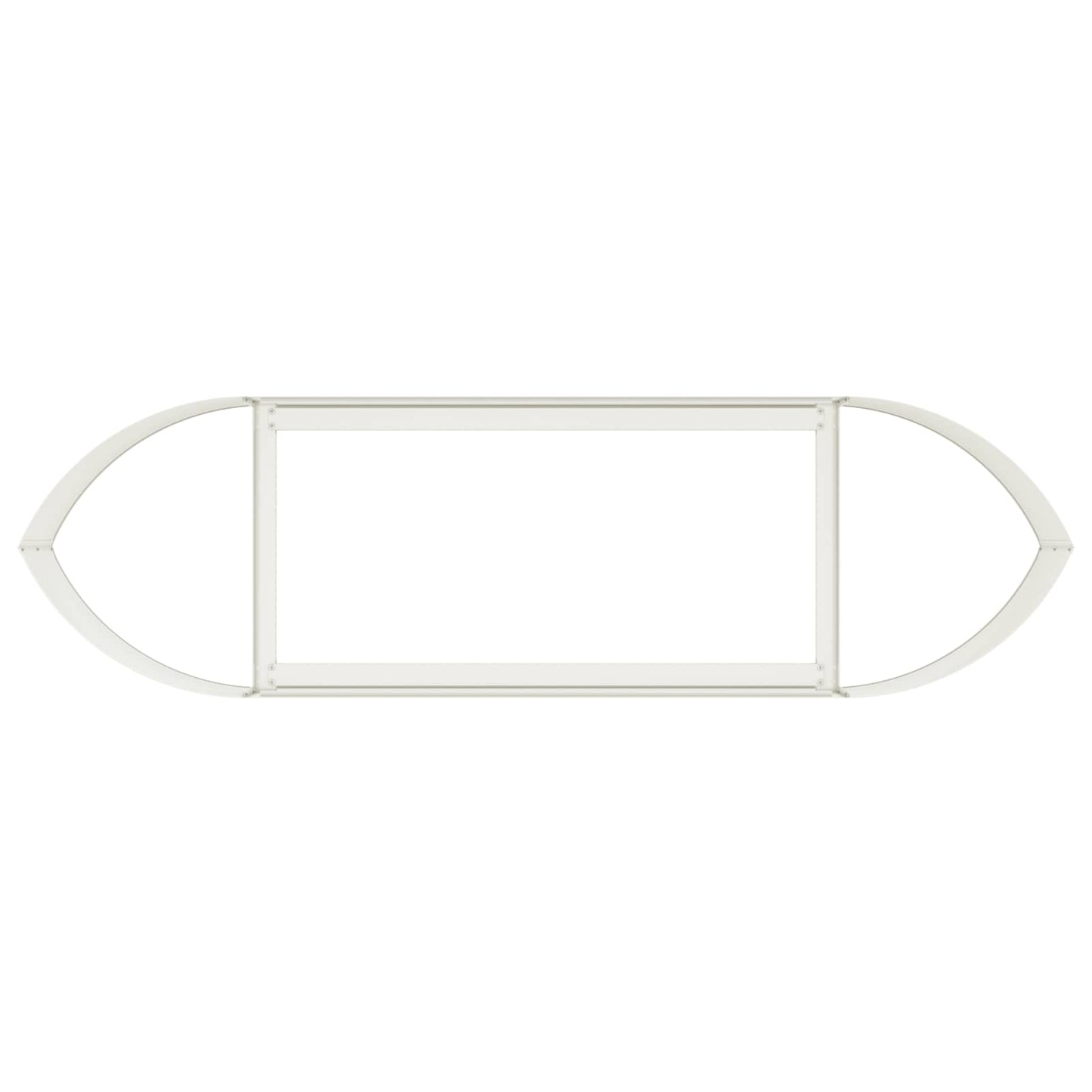 vidaXL Raised Garden Bed White 140 x 40x 40 cm Steel 5