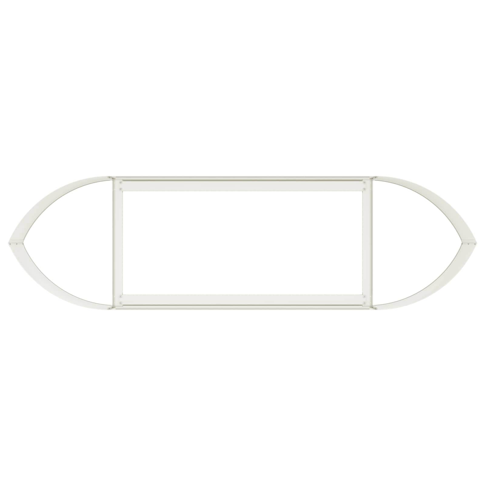 vidaXL Raised Garden Bed White 140 x 40x 40 cm Steel 5