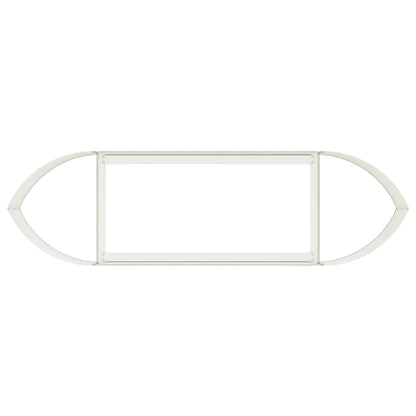 vidaXL Raised Garden Bed White 140 x 40x 40 cm Steel 5