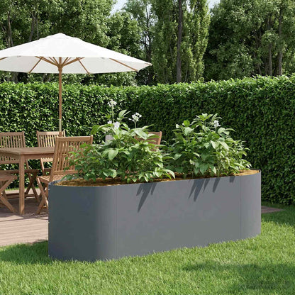 vidaXL Raised Garden Bed Anthracite 140 x 40x 40 cm Steel 1