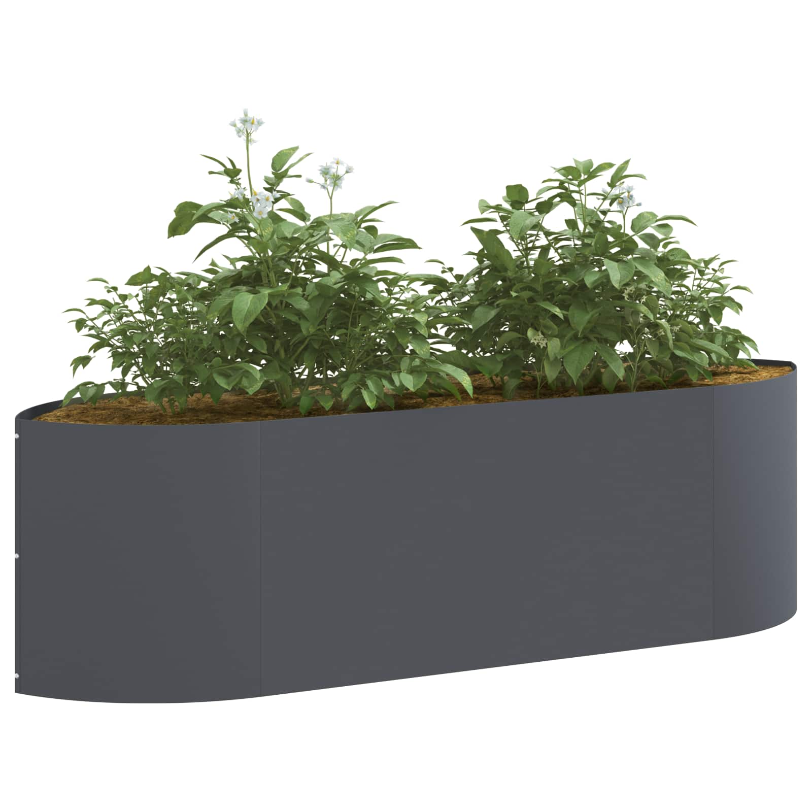 vidaXL Raised Garden Bed Anthracite 140 x 40x 40 cm Steel 3