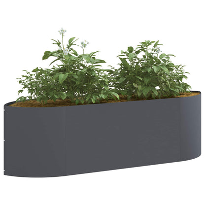 vidaXL Raised Garden Bed Anthracite 140 x 40x 40 cm Steel 3