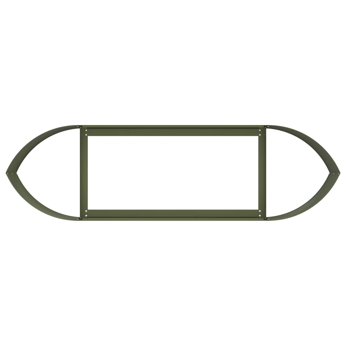 vidaXL Raised Garden Bed Olive Green 140 x 40x 40 cm Steel 5