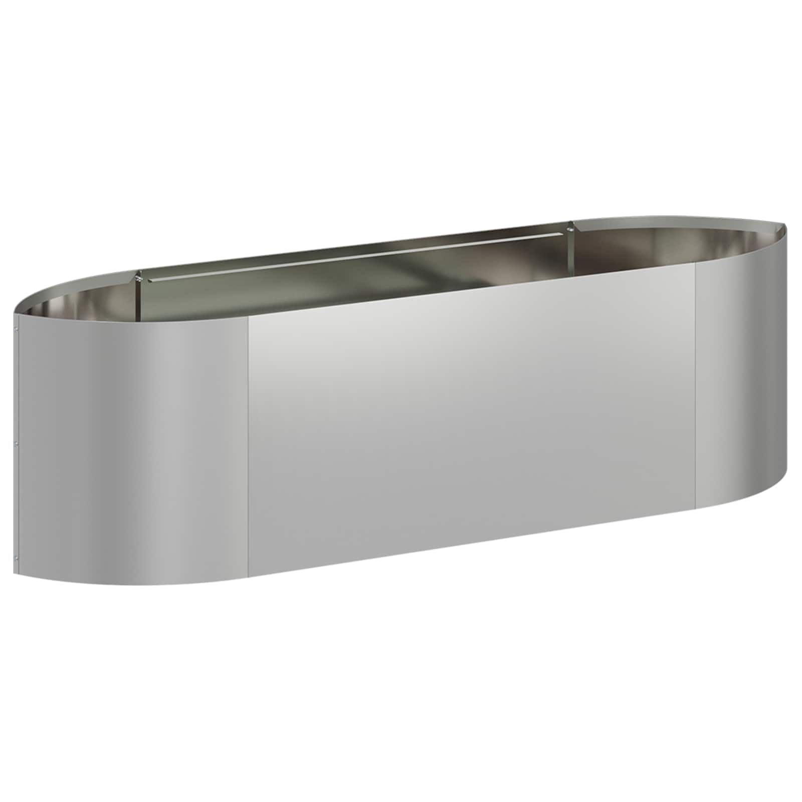 vidaXL Raised Garden Bed Galvanised Steel 140 x 40x 40 cm Steel 2