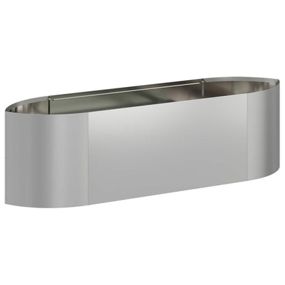 vidaXL Raised Garden Bed Galvanised Steel 140 x 40x 40 cm Steel 2
