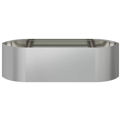 vidaXL Raised Garden Bed Galvanised Steel 140 x 40x 40 cm Steel 4