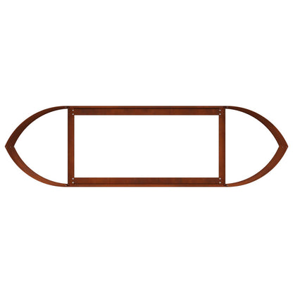 vidaXL Raised Garden Bed Weathering Steel 140 x 40x 40 cm Steel 6
