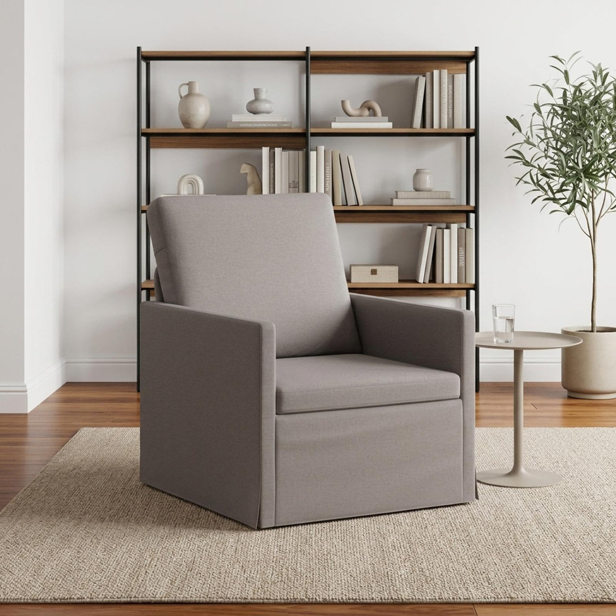Armchair 70 x 81 x 82 cm Fabric 60 cm Taupe