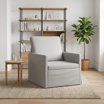 Armchair 70 x 81 x 82 cm Fabric 60 cm Cloud grey