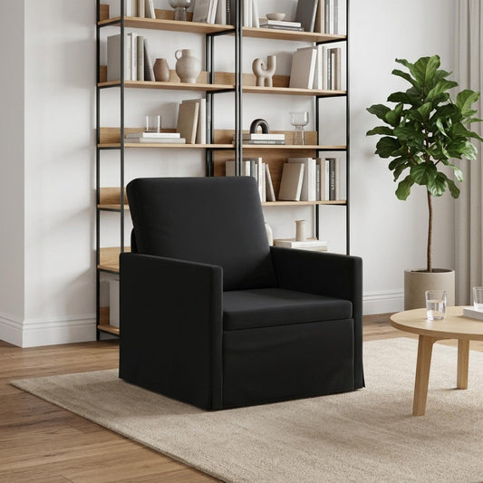 Armchair 70 x 81 x 82 cm Velvet 60 cm Black