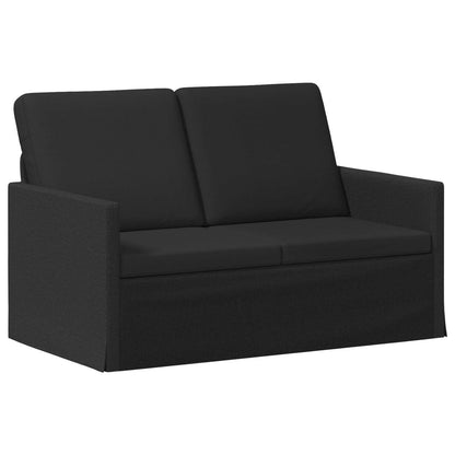 Sofa Set 2 pcs Fabric 1-Seater + 2-Seater (120 cm) Black