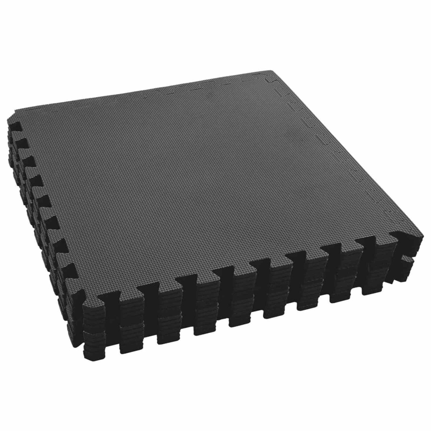 vidaXL Pool Ground Mat 12 pcs Black 4.32 ㎡ EVA Foam 2