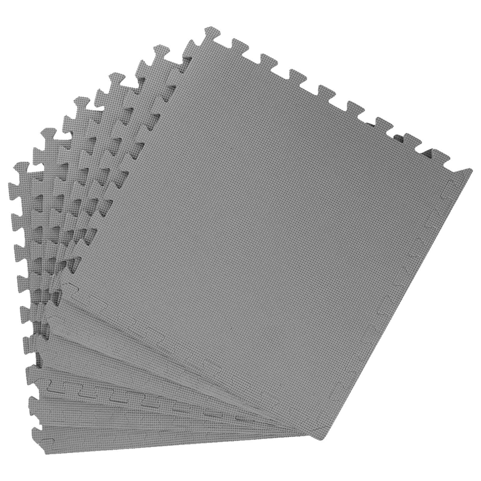 vidaXL Pool Ground Mat 12 pcs Grey 4.32 m² EVA Foam 3