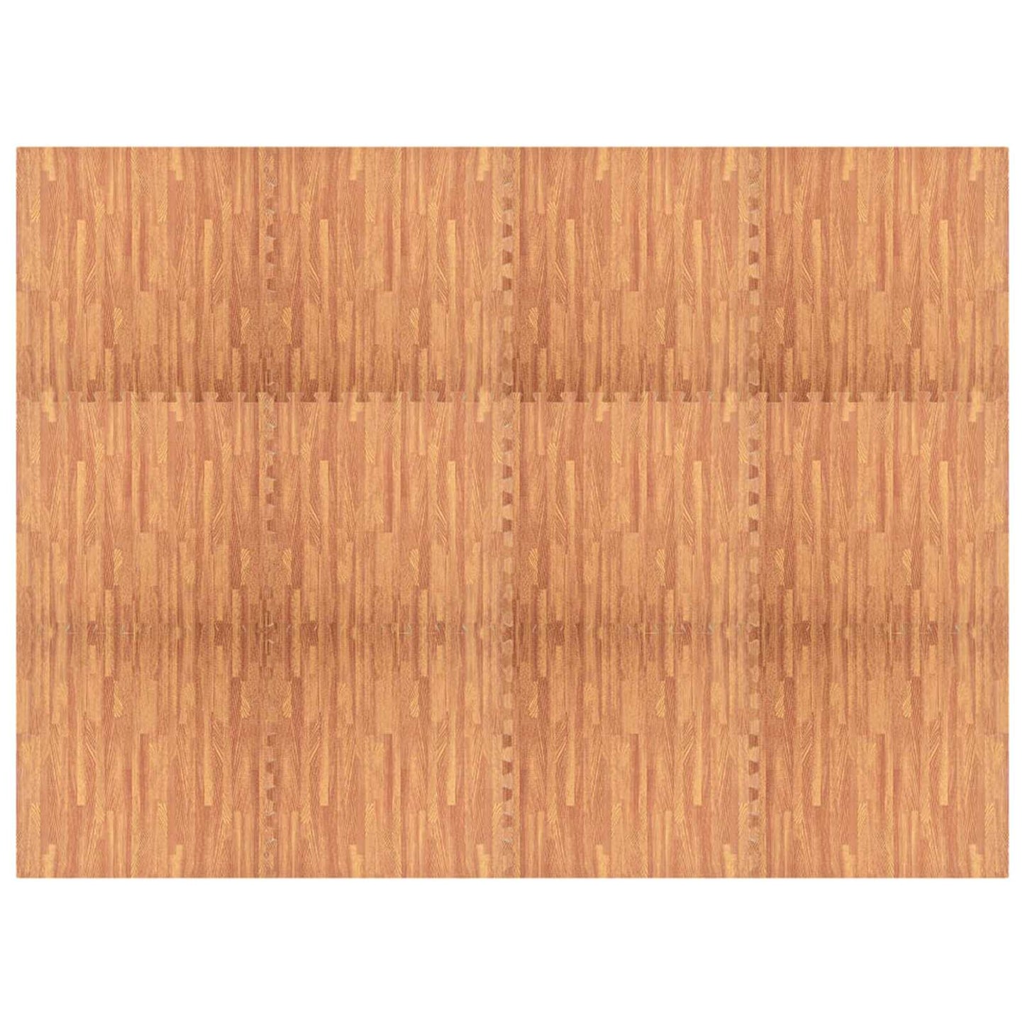 vidaXL Pool Ground Mat 12 pcs Wood 4.32 ㎡ EVA Foam 4