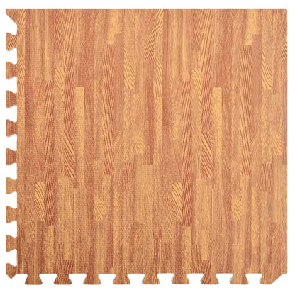 vidaXL Pool Ground Mat 12 pcs Wood 4.32 ㎡ EVA Foam 5