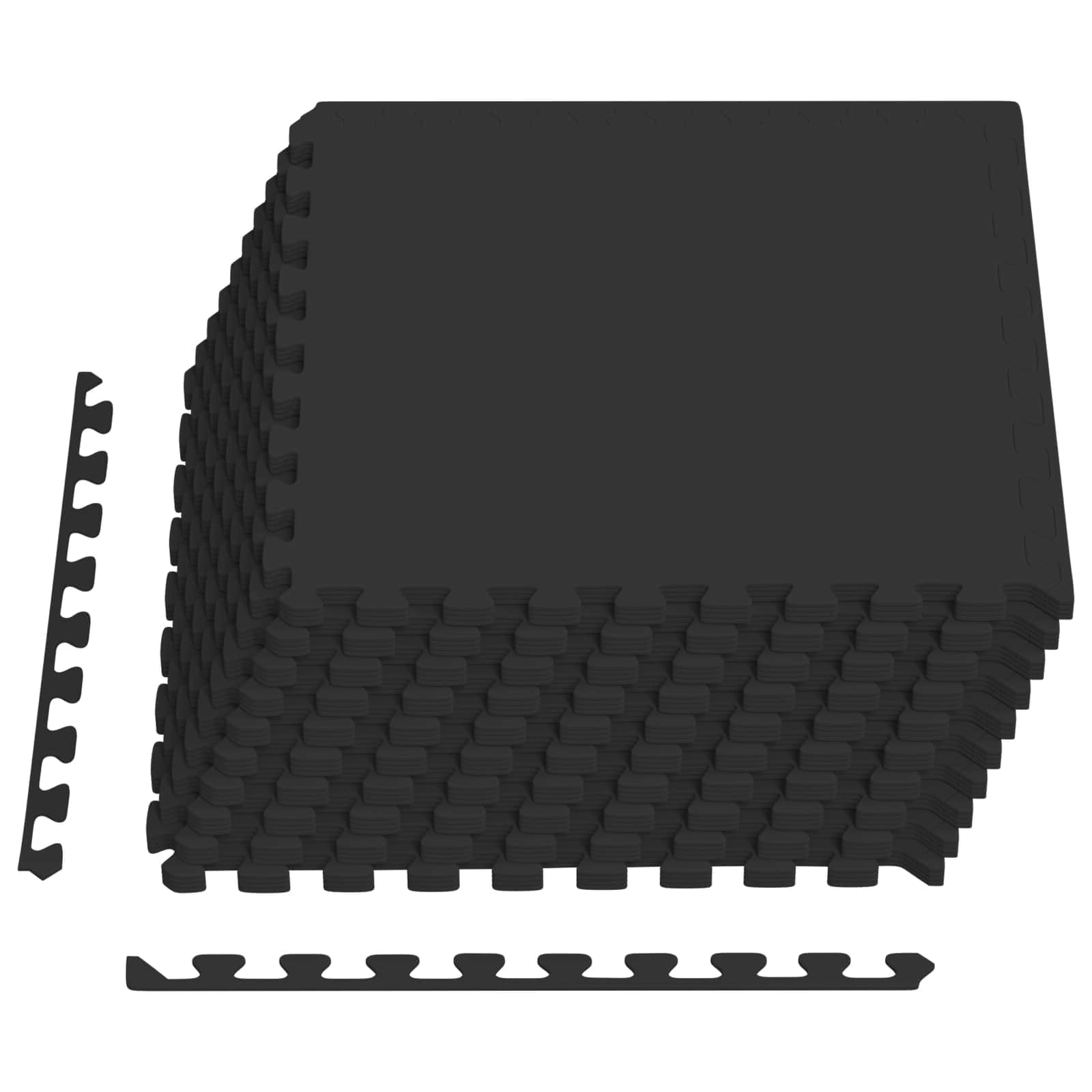 vidaXL Pool Ground Mat 40 pcs Black 14.4 m² EVA Foam 2