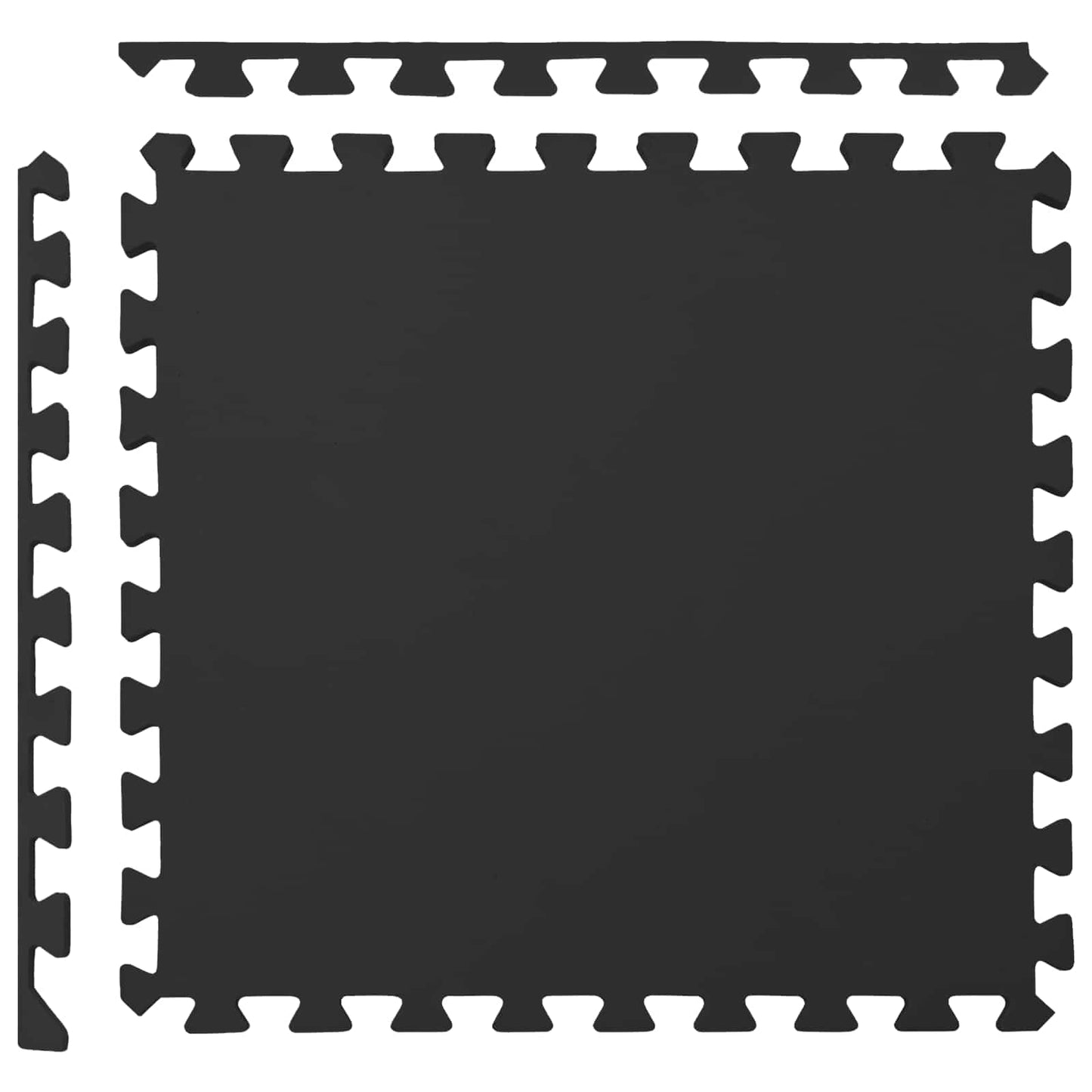 vidaXL Pool Ground Mat 40 pcs Black 14.4 m² EVA Foam 6