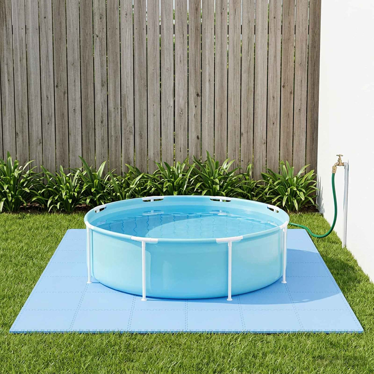 Pool Ground Mat 18 m² EVA Foam in Blue