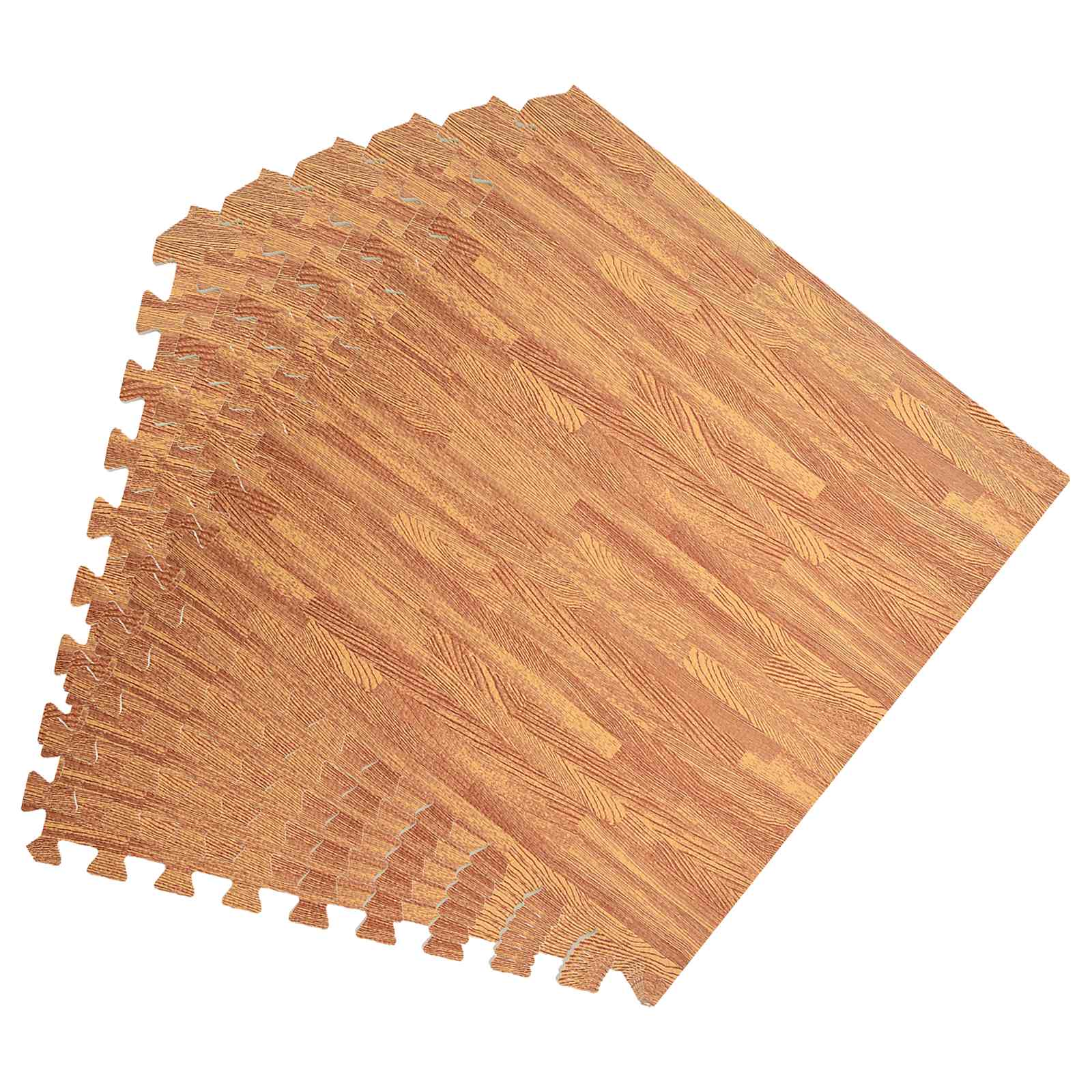 vidaXL Pool Ground Mat 6 pcs Wood 2.16 m² EVA Foam 3