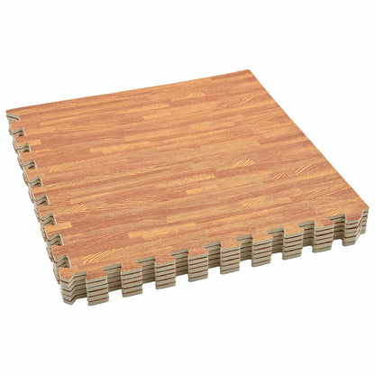vidaXL Pool Ground Mat 6 pcs Wood 2.16 m² EVA Foam 4