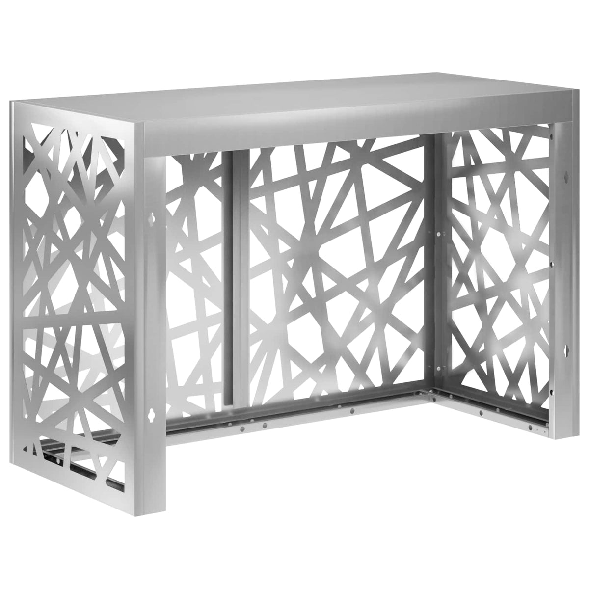 vidaXL Air Conditioner Cover Silver 90 x 40 x 60 cm Galvanised Steel 5