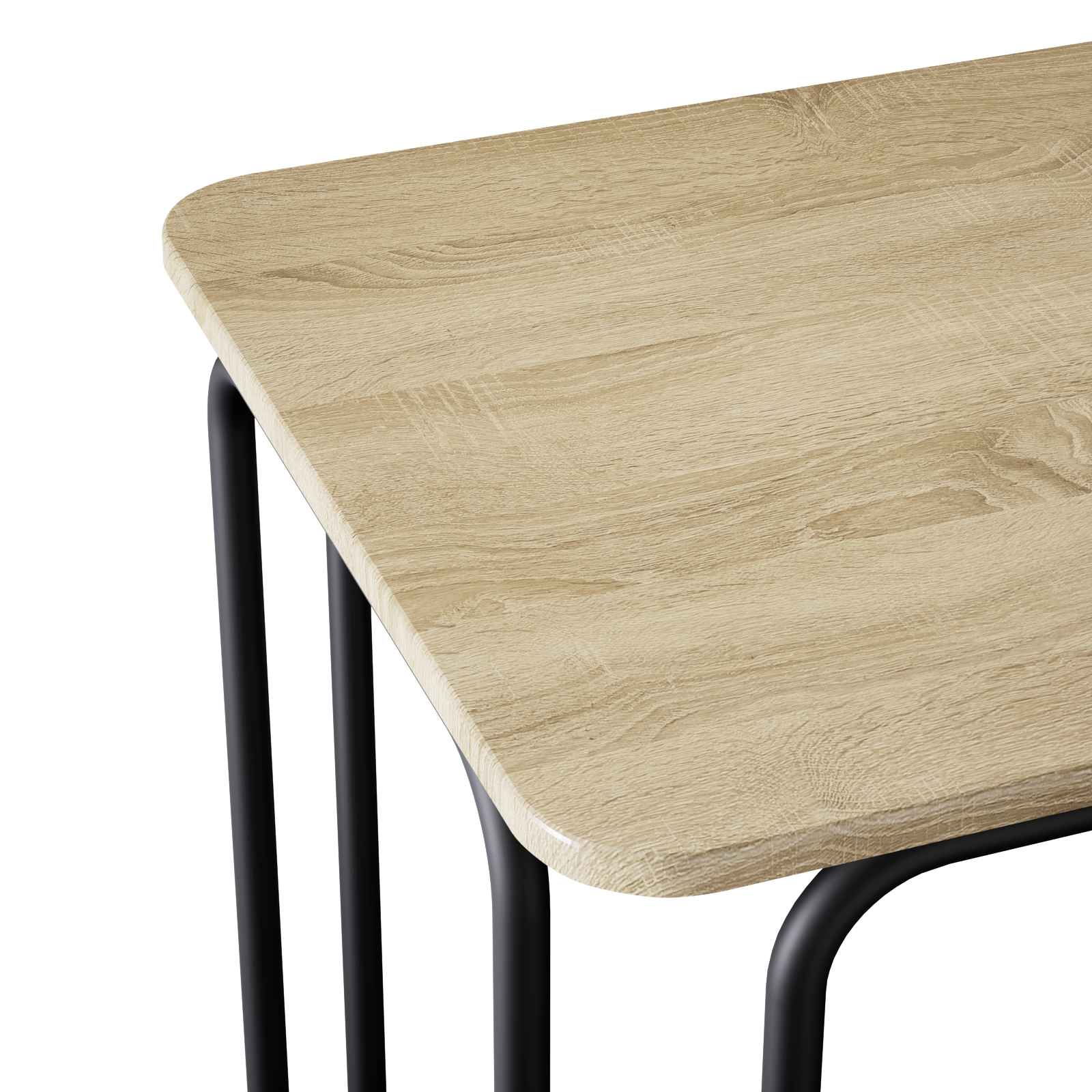 vidaXL Dining Table 100 x 50 x 75 cm Engineered Wood Sonoma Oak 6