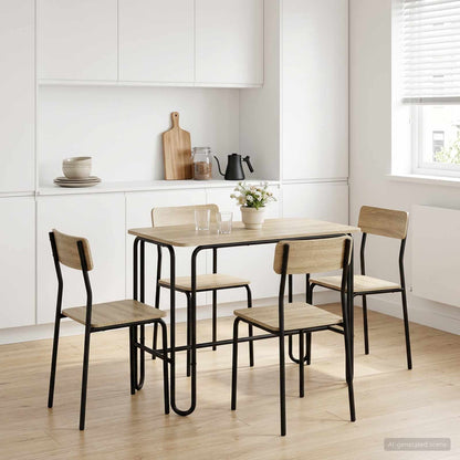 vidaXL Dining Table 100 x 50 x 75 cm Engineered Wood Sonoma Oak 1
