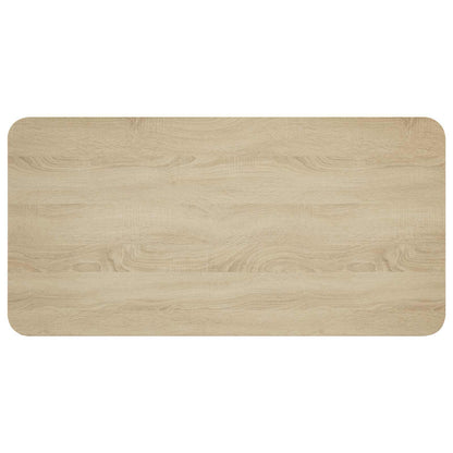 vidaXL Dining Table 100 x 50 x 75 cm Engineered Wood Sonoma Oak 5