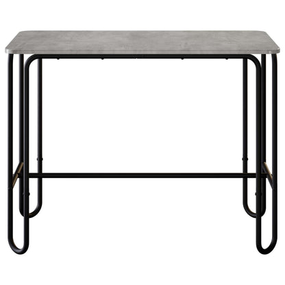vidaXL Dining Table 100 x 50 x 75 cm Engineered Wood Concrete Grey 3