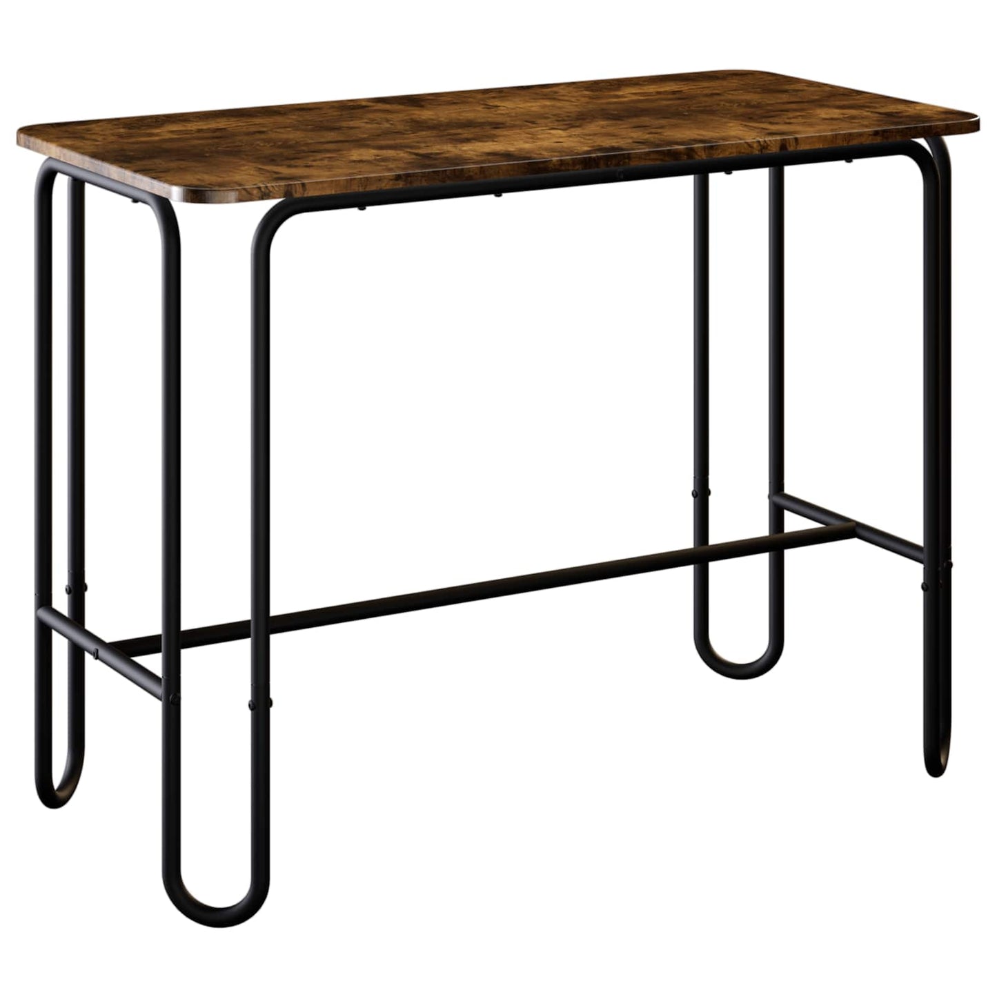 vidaXL Dining Table 100 x 50 x 75 cm Engineered Wood Smoked Oak 2