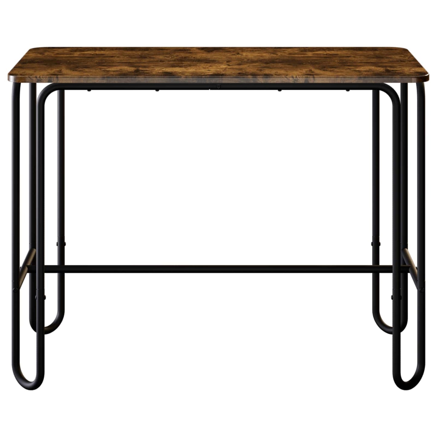 vidaXL Dining Table 100 x 50 x 75 cm Engineered Wood Smoked Oak 3