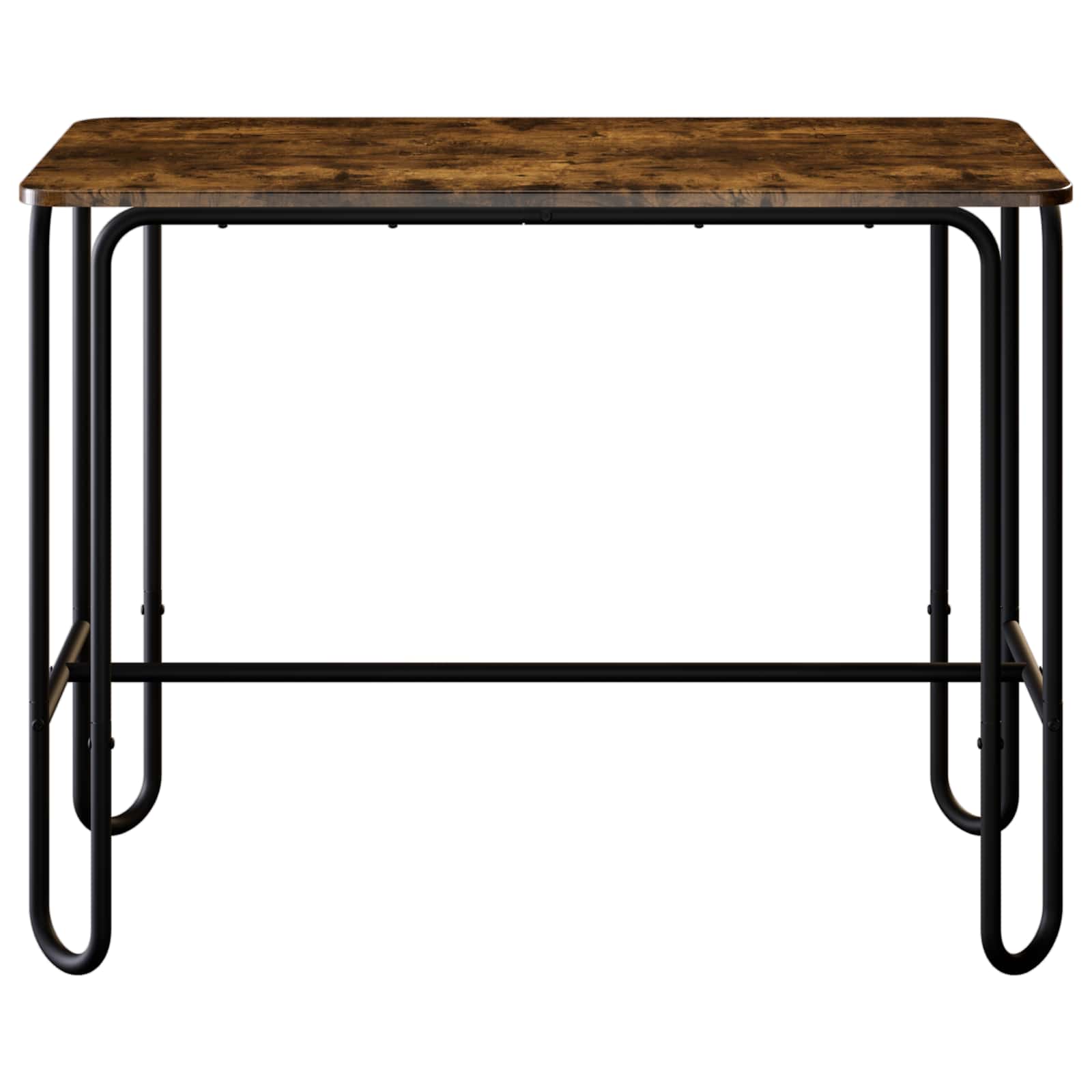 vidaXL Dining Table 100 x 50 x 75 cm Engineered Wood Smoked Oak 3