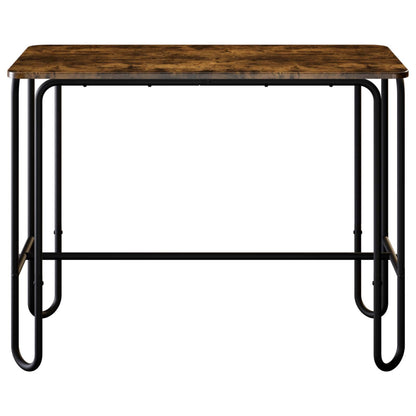 vidaXL Dining Table 100 x 50 x 75 cm Engineered Wood Smoked Oak 3