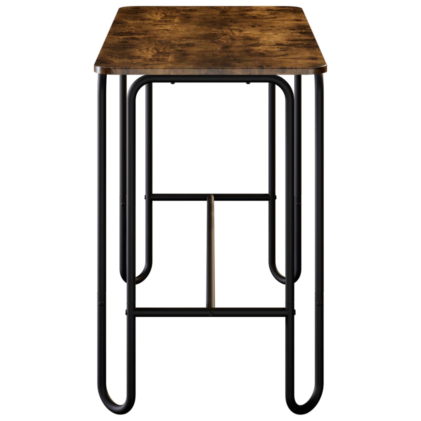 vidaXL Dining Table 100 x 50 x 75 cm Engineered Wood Smoked Oak 4