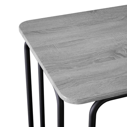 vidaXL Dining Table 100 x 50 x 75 cm Engineered Wood Grey Sonoma 6