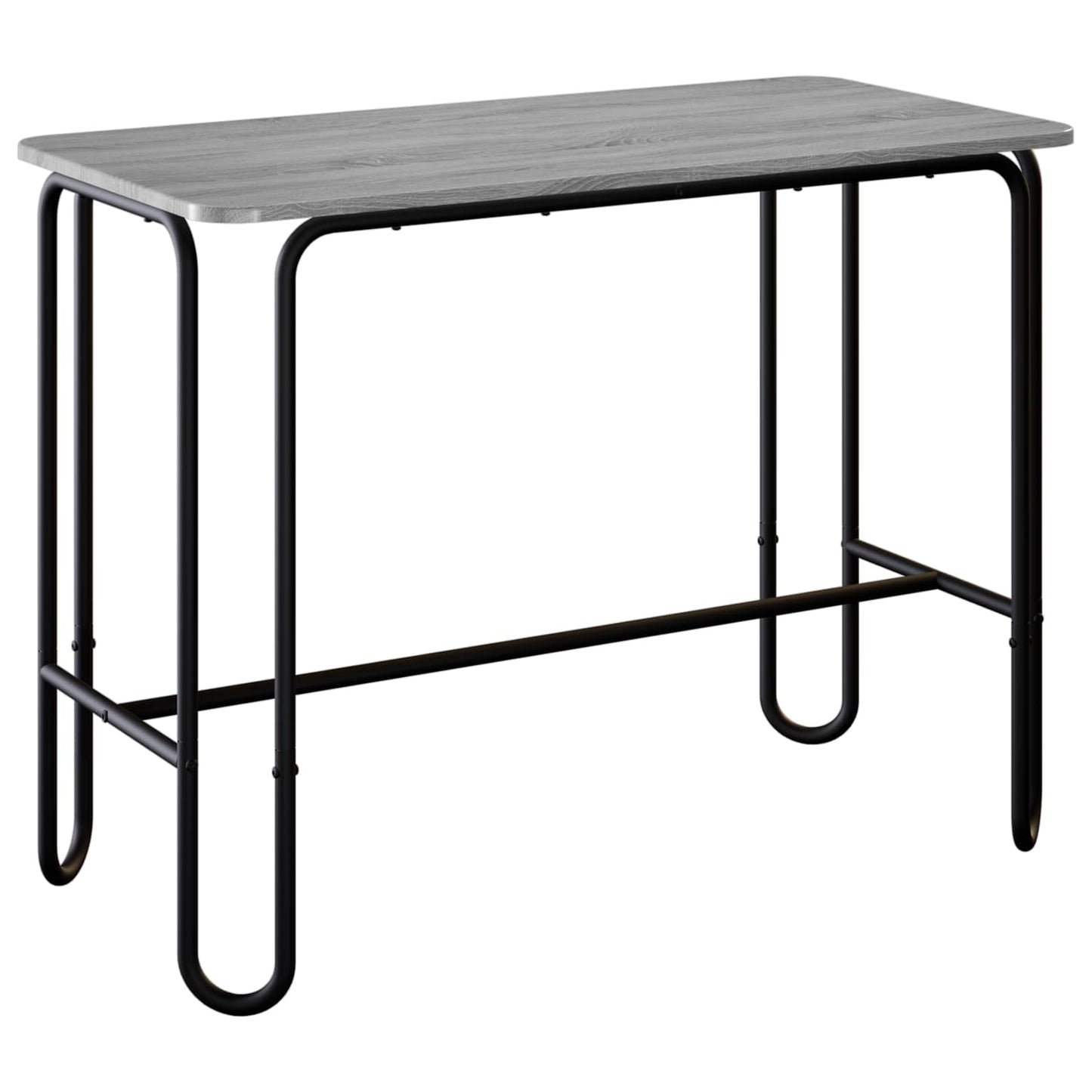 vidaXL Dining Table 100 x 50 x 75 cm Engineered Wood Grey Sonoma 2