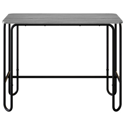 vidaXL Dining Table 100 x 50 x 75 cm Engineered Wood Grey Sonoma 3