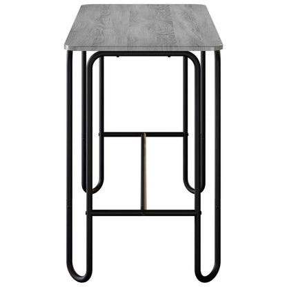 vidaXL Dining Table 100 x 50 x 75 cm Engineered Wood Grey Sonoma 4