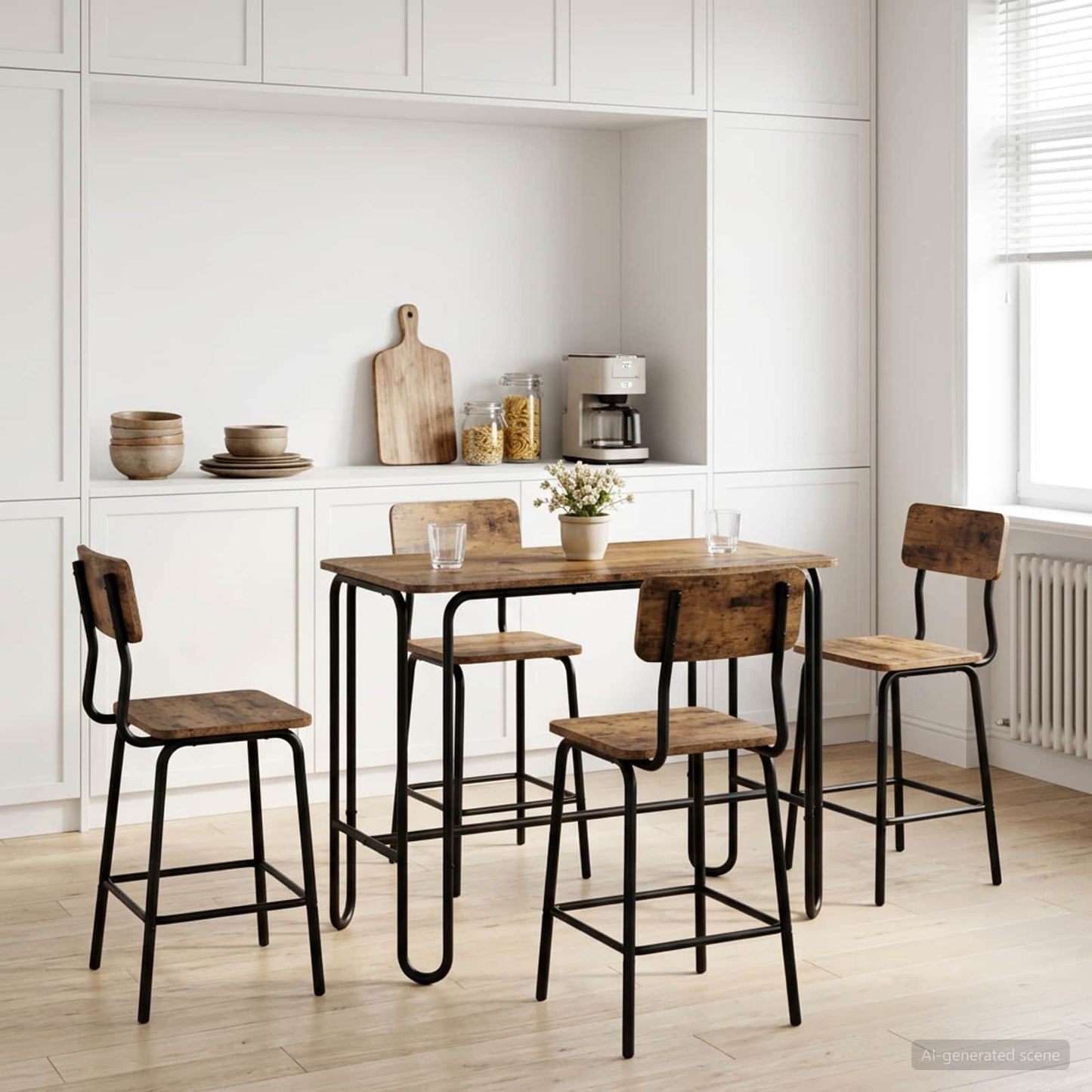 vidaXL Dining Table 100 x 50 x 75 cm Engineered Wood Old Wood 1