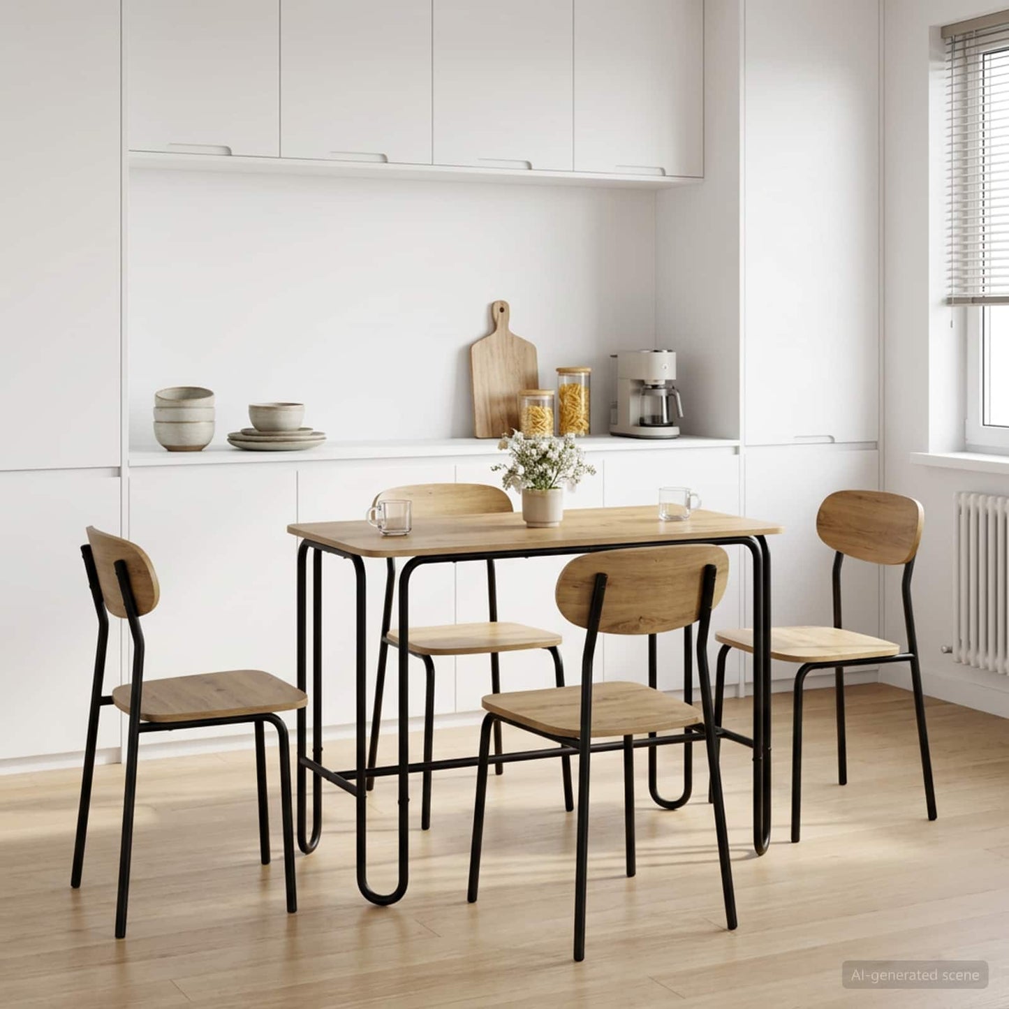 vidaXL Dining Table 100 x 50 x 75 cm Engineered Wood Artisan Oak 1
