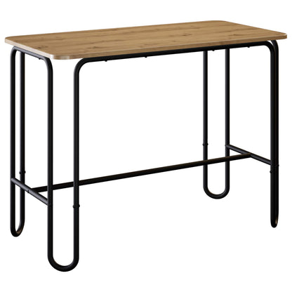 vidaXL Dining Table 100 x 50 x 75 cm Engineered Wood Artisan Oak 2