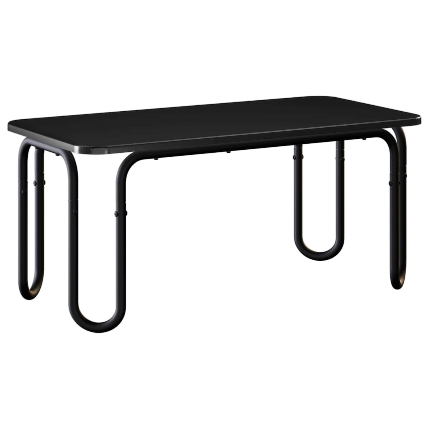 vidaXL Coffee Table Black 100 x 50 x 45 cm Engineered Wood 2