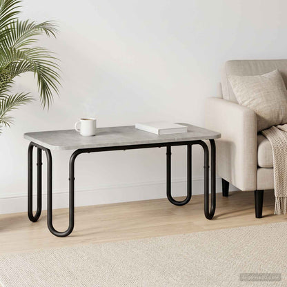 vidaXL Coffee Table Concrete Grey 100 x 50 x 45 cm Engineered Wood 1