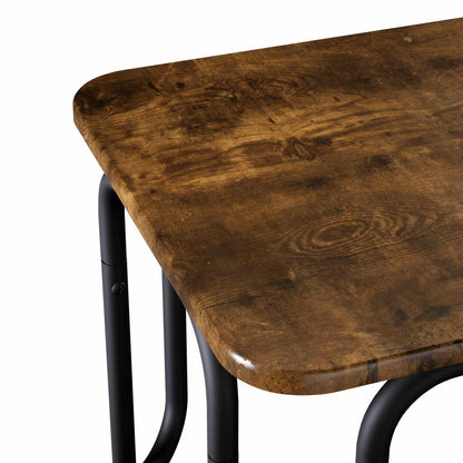 vidaXL Coffee Table Smoked Oak 100 x 50 x 45 cm Engineered Wood 5