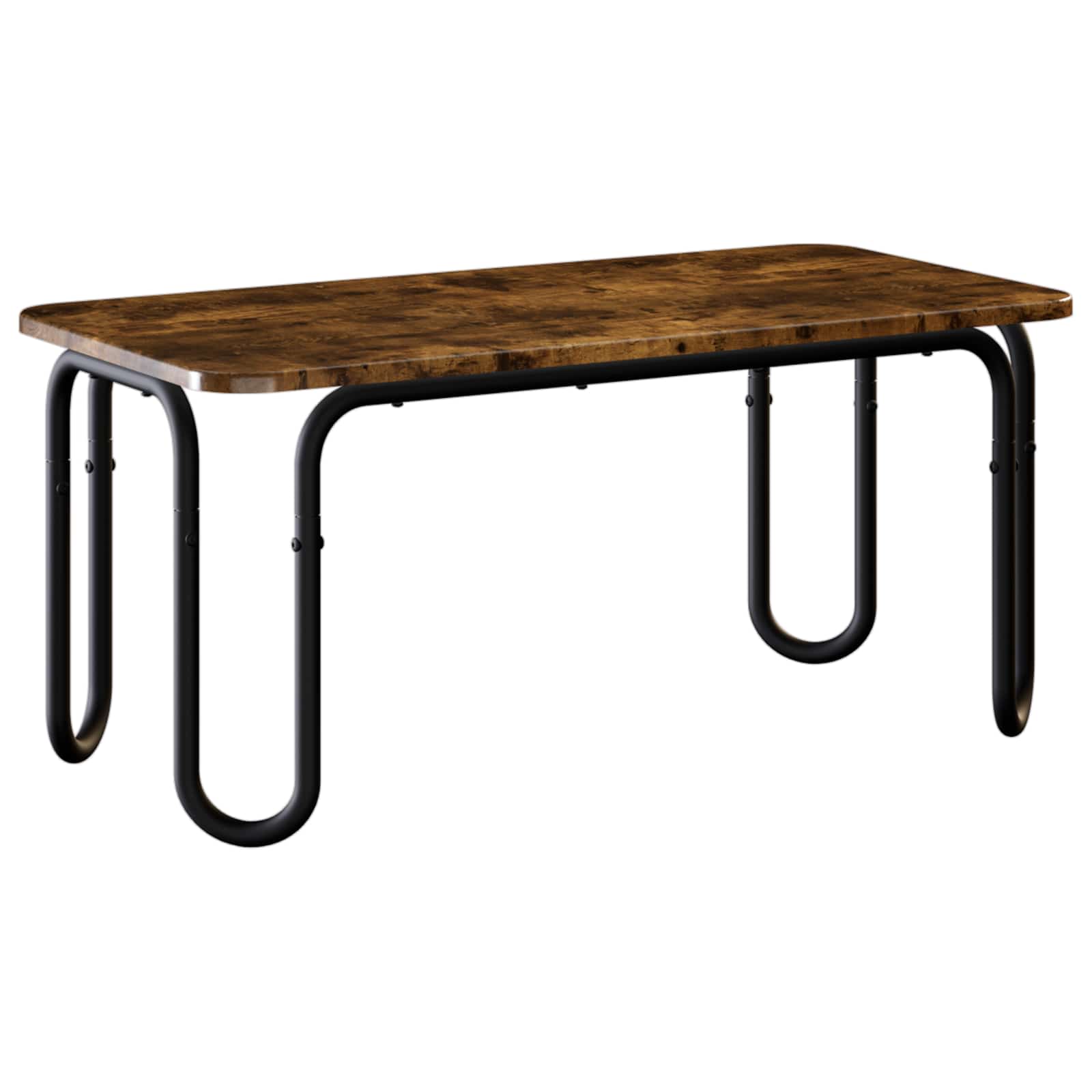 vidaXL Coffee Table Smoked Oak 100 x 50 x 45 cm Engineered Wood 2