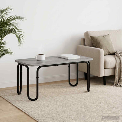 vidaXL Coffee Table Grey Sonoma 100 x 50 x 45 cm Engineered Wood 1