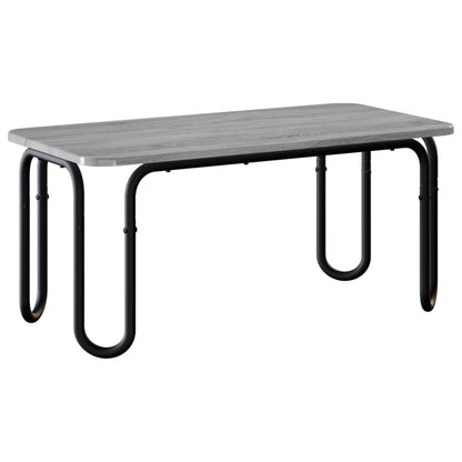 vidaXL Coffee Table Grey Sonoma 100 x 50 x 45 cm Engineered Wood 2