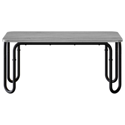 vidaXL Coffee Table Grey Sonoma 100 x 50 x 45 cm Engineered Wood 3